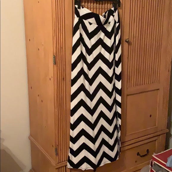 a.n.a Dresses & Skirts - Black/white chevron skirt a.n.a Dresses & Skirts - Black/white chevron skirt